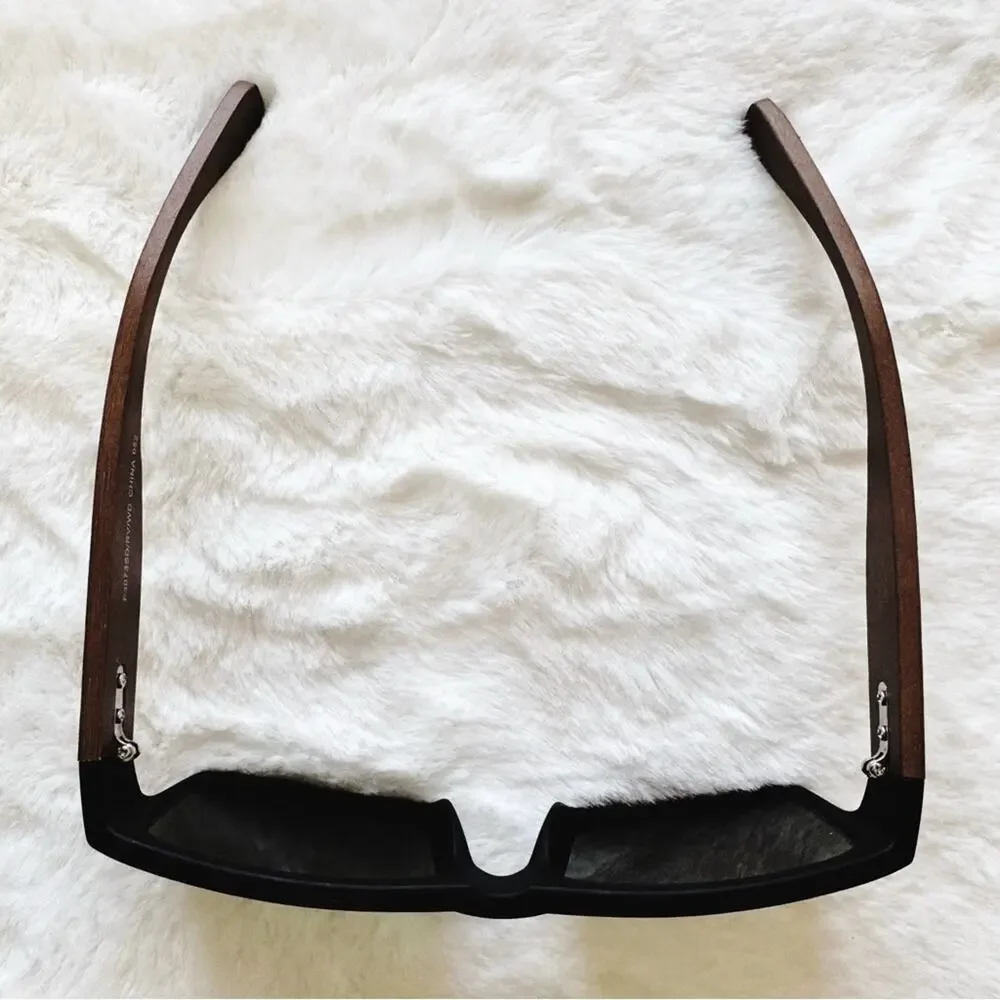 Jensen Black & Dark Wood Sunglasses